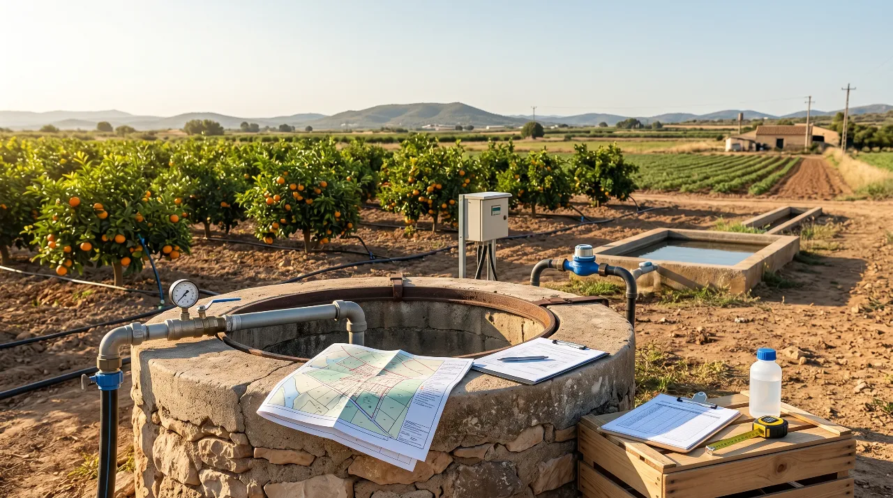 Legalizar un pozo de riego: derechos de agua y riesgos